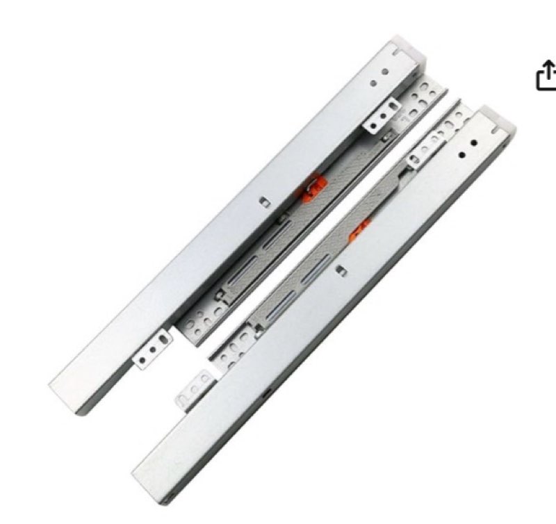 1 par de correderas para cajones, 1 par de correderas de cajón de cierre suave montadas en la parte inferior, extensión completa 8 10 12 14 16 18 20 22 24 pulgadas rodamientos de bolas rieles de