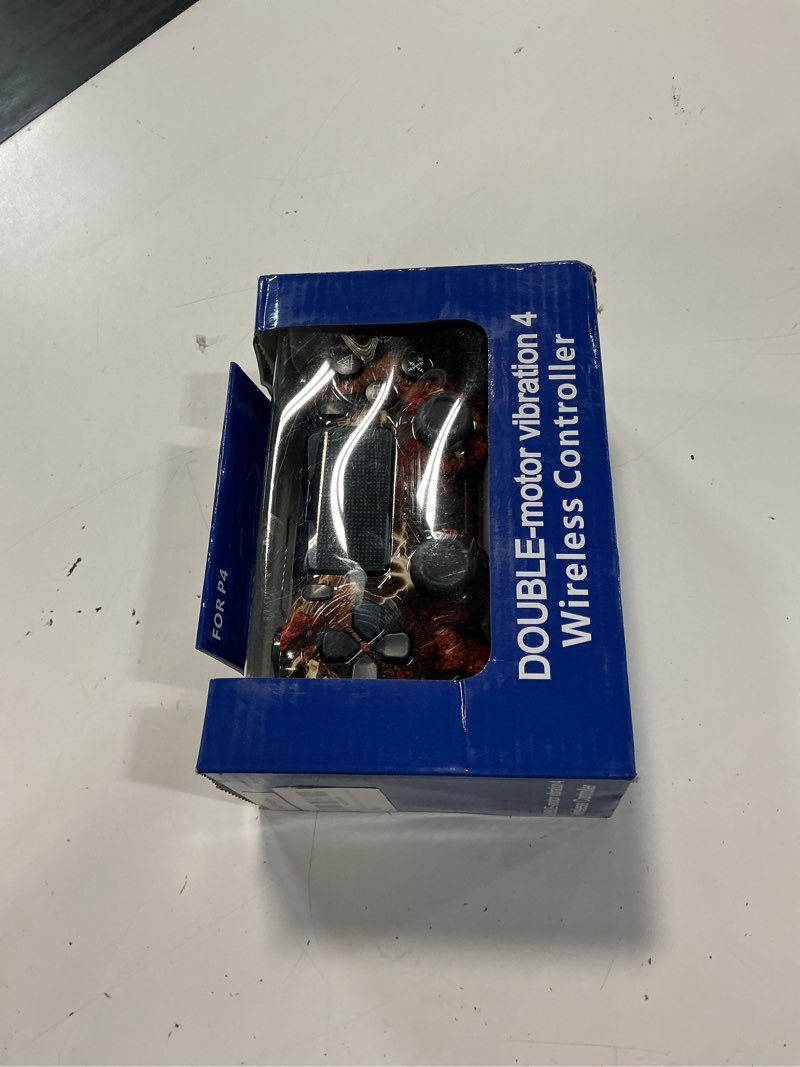 Condition photo showing New/Like New for naxsir draadloze ps4 controller met opvallend comic design – bluetooth gamepad met explosieve kleuren, micro-usb aansluiting, oplaadbare batterij?