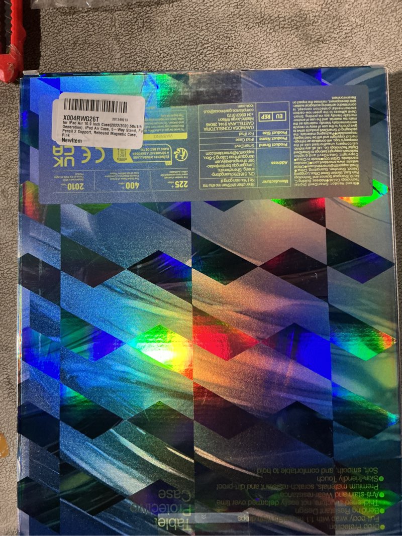 Condition photo showing Good Condition for SMARTDEVIL Magnetic Case for iPad Air 10.9 Inch, iPad 10th (2022/2020, 5th/4th), Lightweight Shockproof Protective Tablet Case Cover with Pencil Holder, Auto Wake/Sleep, 5 Standing Angles, Pink Pink iPad Air 4/5