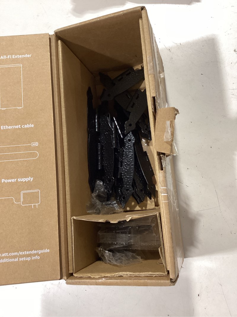 Condition photo showing Good Condition for home master hardware 12 pieces (6 pairs) cabinet hinges, hammercraft face frame flush mount h black cabinet hinge, suitable for kitchen/bathroom/furniture cabinet and door-3.5"x1.5"