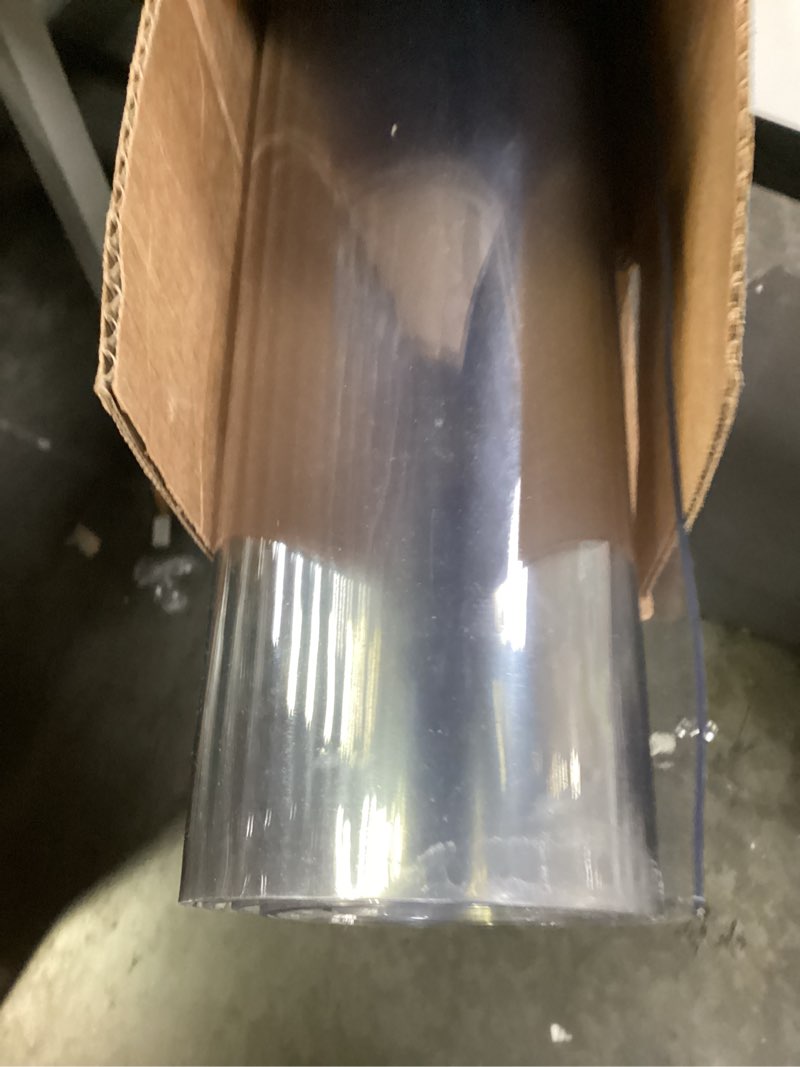 Condition photo showing Good Condition for Royhom Clear Plastic Table Cover Protector 40 x 78 Inch, 2mm Thick Clear Table Cover Protector, PVC Desk Mat, Easy to Clean, Waterproof Tablecloth for Kitchen, Dinning Room 40" x 78" (Rectangular) Clear 2mm