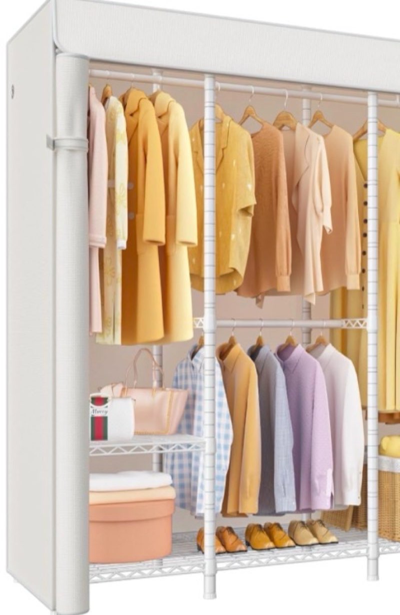 ULIFHOME H41 Garment Rack Heavy Duty Clothes Rack, Clothing Racks for Hanging Clothes, Extra Large
