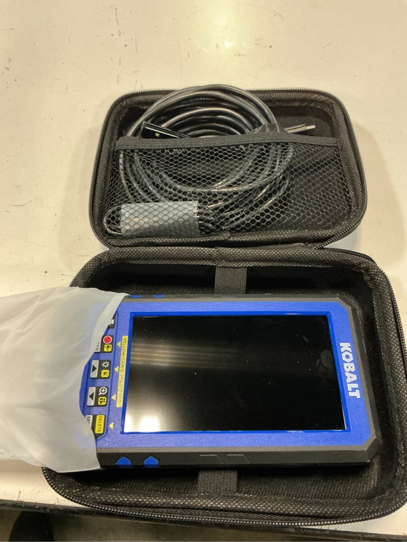 Condition photo showing As Is for kobalt 5-in rechargeable compact inspection camera