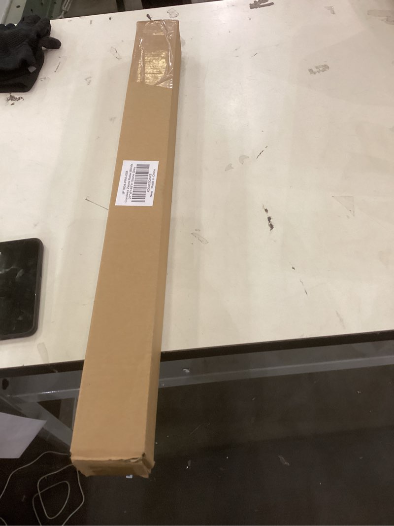 Condition photo showing New/Like New for LazBlinds No Tools No Drill Cordless Zebra Blinds for Windows, Dual Layer Light Control for Day and Night, Light Filtering Privacy Roller Blinds and Shades for Home, 27" W x 48" H, Stone Grey Stone Grey 27"W x 48"H