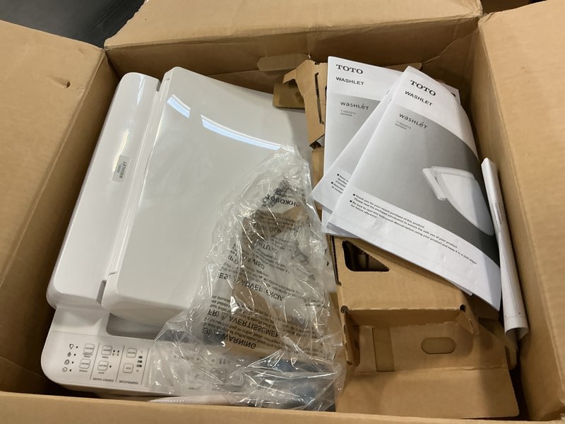 Condition photo showing Good Condition for TOTO® WASHLET® KC2 Electronic Bidet Toilet Seat with Heated Seat and SoftClose Lid, Elongated, Cotton White - SW3024#01 Cotton White KC2Elongated Classic Lid