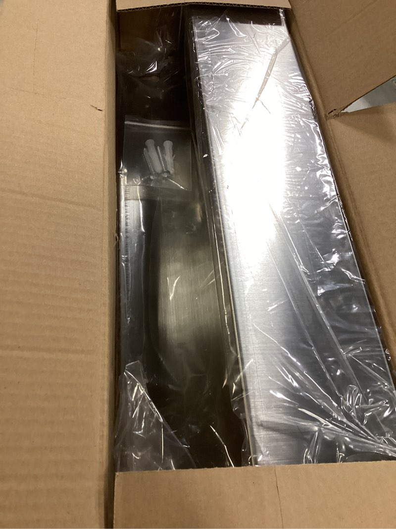 Condition photo showing New/Like New for 22" Stainless Steel Bottle Holder, Stainless Steel Liquor Bottle Holder Rack, Suitable for Bar, Kitchen, Garage 1 22 inch