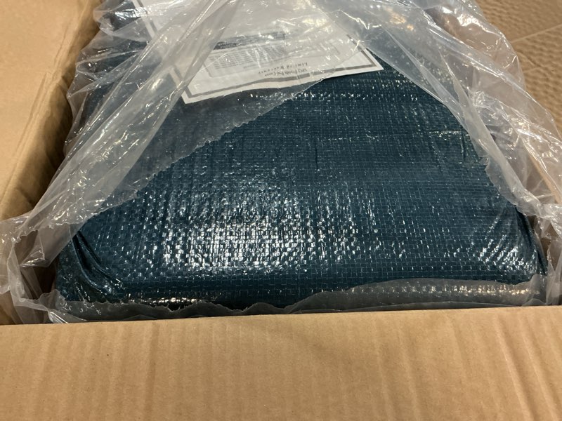 Condition photo showing Good Condition for winter block inground pool winter cover, fits 20’ x 40’ rectangle, solid blue – superior strength & durability, treated for uv protection, wc2040re, 20' x 40' navy 20' x 40' (rectangular) winter cover