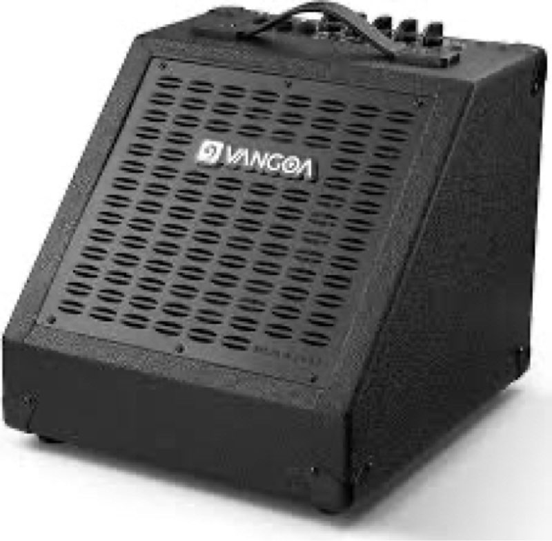 Vangoa Electric Drum Amp 40W Professional Amplifier Speaker, 3 Inputs 3 Band EQ Wireless Electronic 