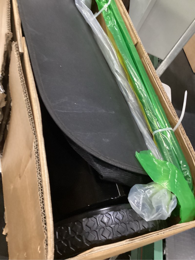 Condition photo showing Good Condition for Push Lawn Sweeper, 26-Inch Width, 7 Cu. Ft. Hopper Capacity, 4 Spinning Brushes, Adjustable Height, Durable Steel Frame with Rubber Wheels, Ideal for Leaves and Grass