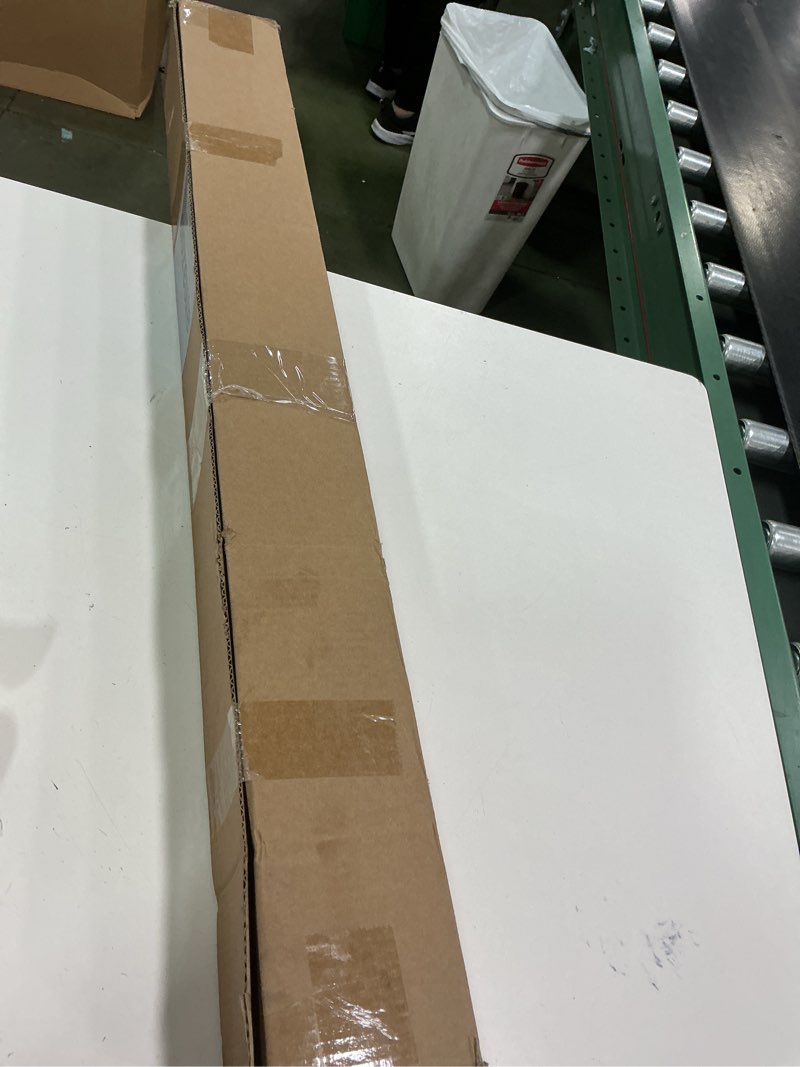 Condition photo showing New/Like New for LazBlinds No Tools No Drill Cordless Bamboo Roman Shades, Light Filtering Window Treatment, Roll Up Bamboo Blinds for Window 41'' W x 64'' H, Whitewash B Whitewash B 41'' W x 64'' H