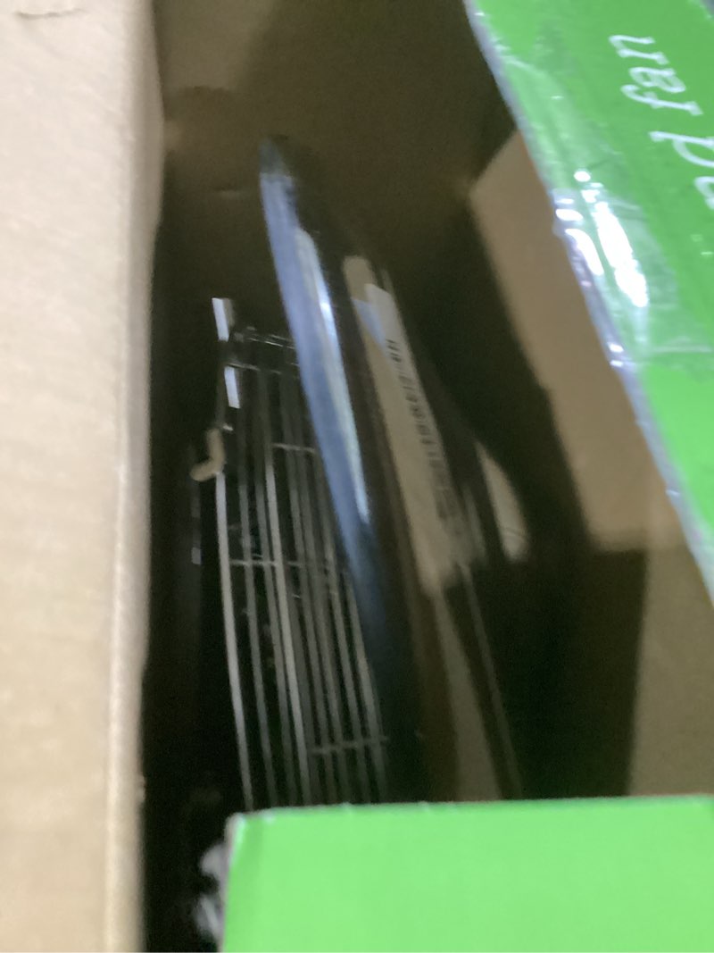 Condition photo showing As Is for HOLMES 16" Chrome Digital Stand Fan, 75° Oscillation, 3 Speeds, 4 Blades, 3 Modes, Adjustable Height, 18° Head Tilt, Ideal for Home, Bedroom or Office, Remote Control