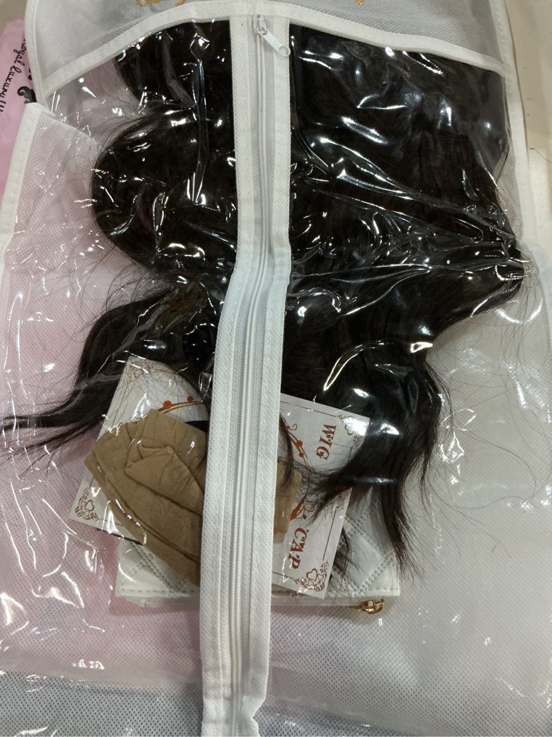 Condition photo showing Good Condition for dark brown short wavy bob wigs human hair for women lace front heat resistant lightweight natural look everyday hairstyle (dark brown,14 inch) dark brown 14 inch