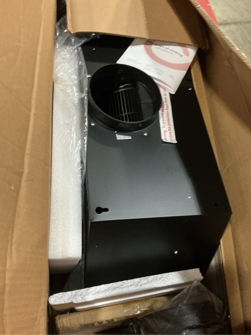 Condition photo showing Good Condition for magicplux 30 inch built-in range hood,dutched/dutchless convertable with 600cfm suction,vent hood with bright led light,3 speed fan,black