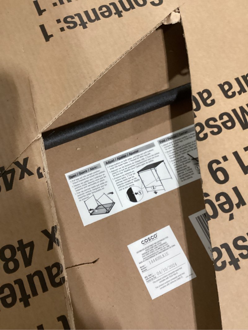 Condition photo showing Good Condition for COSCO 14440BLK1E Plastic Top Adjustable Height Folding Table 20" x 48" Black