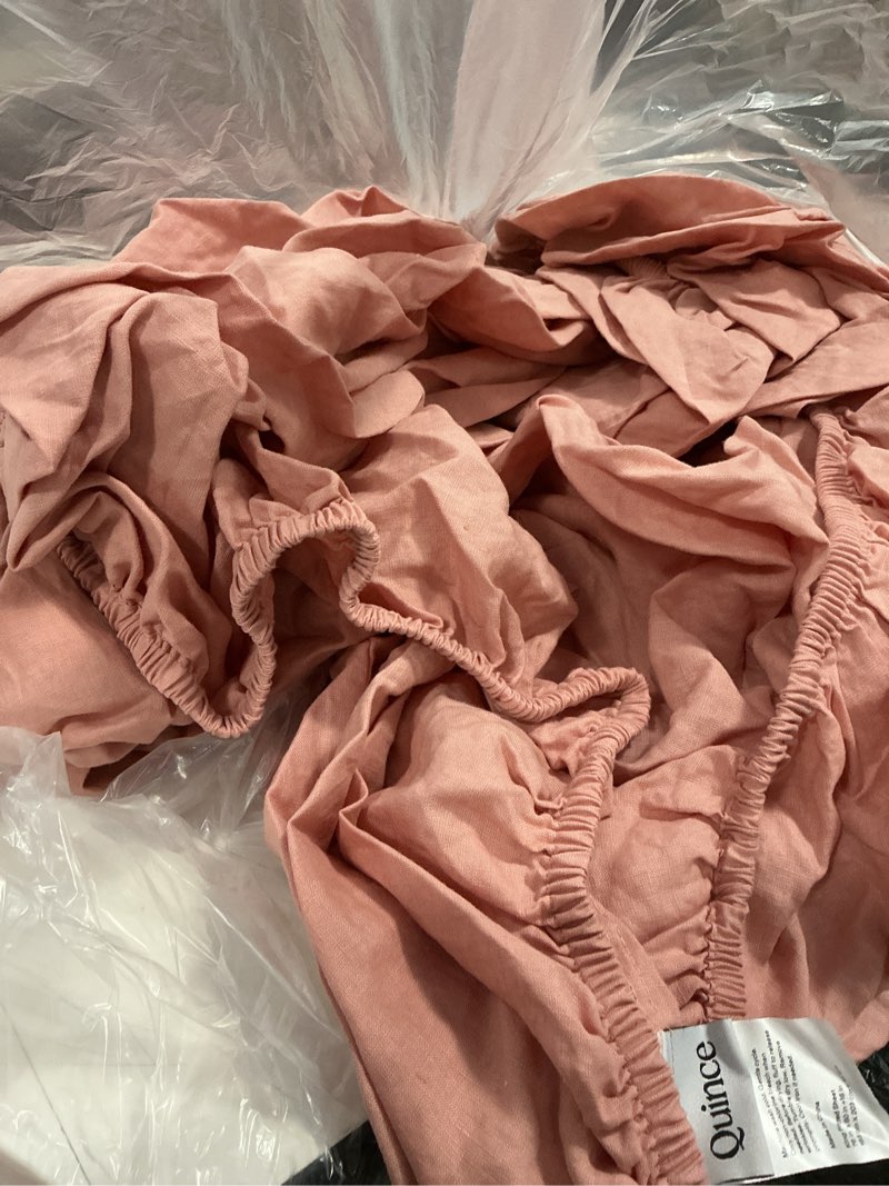 Condition photo showing As Is for european linen sheet set king