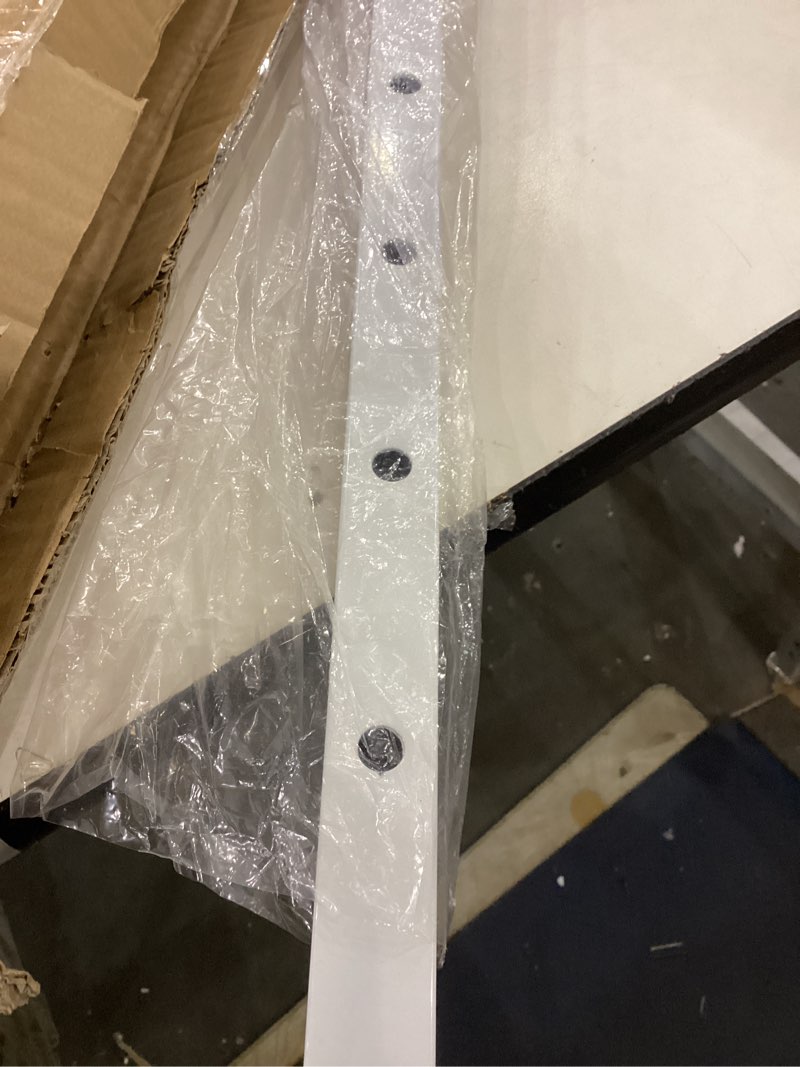 Condition photo showing New/Like New for SSWBasics Adjustable White Costumer Stand – Single Arm Clothes Rack - Retail Clothing and Garment Display Stand – Ideal For Showcasing Hanging Items In Thrift Shops, Boutiques and Retail Stores