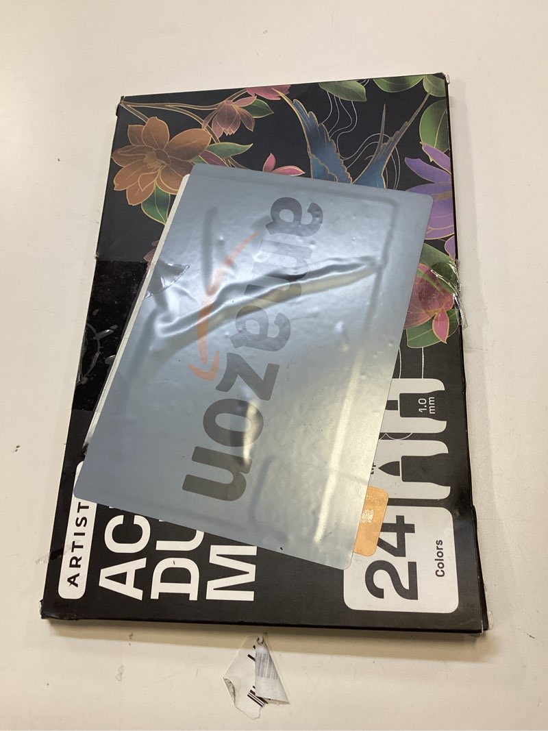 artistro 24 metallic dual tip brush + fine acrylic paint markers - easy for all ages & levels paint pens for fabric, rock, glass, diy - halloween pumpkin painting kit, art supplies, christmas gift