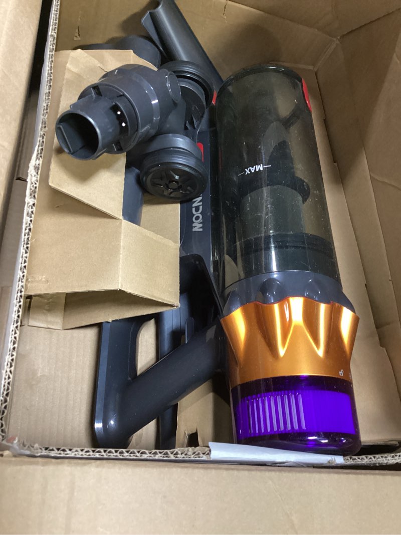 Condition photo showing As Is for cordless vacuum cleaner, 500w 50kpa 60mins vacuum cleaners for home, self-standing stick vacuums with led display, anti-tangle, lightweight, rechargeable wireless vacumm for pet hair carpet floor