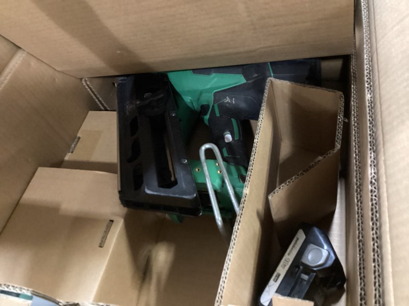 Condition photo showing As Is for metabo hpt 18v multivolt cordless 30° paper tape framing nailer kit, 3-1/2\" framing nailer, power tool with 4.0ah lithium ion battery, drives 2\" to 3-1/2\" nails, powerful brushless motor, nr1890dca nr1890dca - lighter, smaller, & more powerful
