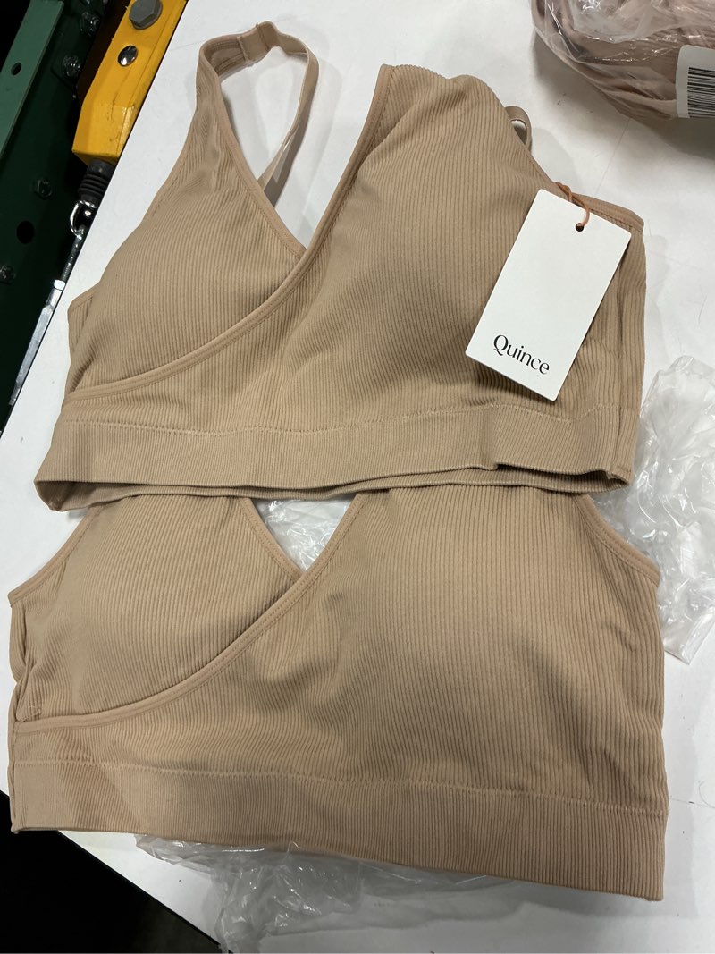 Condition photo showing Good Condition for seamless crossover nursing & lounge bra (2-pack), l, sand