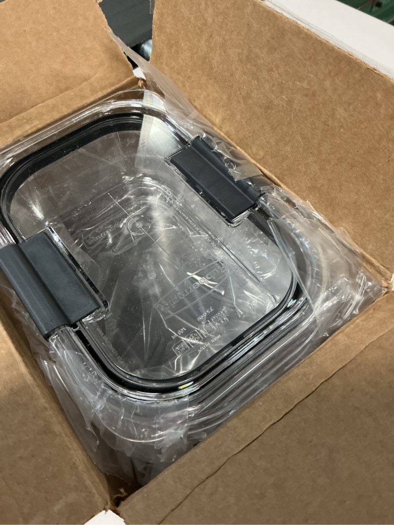 Condition photo showing Good Condition for rubbermaid brilliance tritan plastic food storage containers bpa free airtight lids ideal for lunch meal prep & leftovers set of 5 (3.2 cup) 3.2 cup (10-piece)