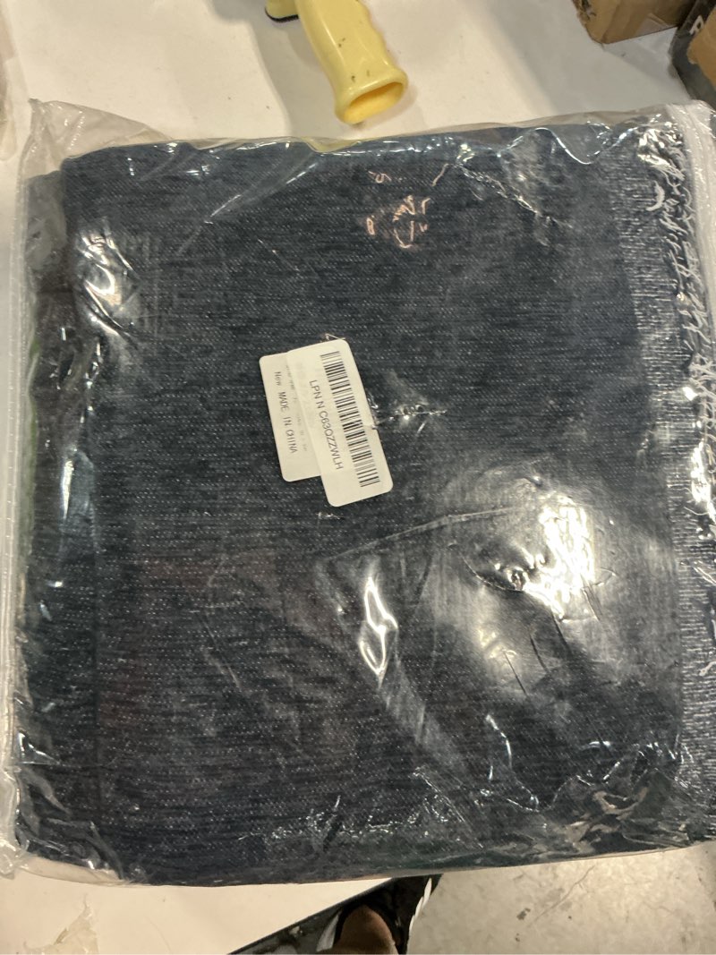 Condition photo showing Good Condition for mysky home oversized couch cover sofa covers couch covers for 3 cushion couch sofa pet friendly l shaped couch cover sectional couch covers non slip furniture protector for kids, 91"x150", navy blue 91" x 150" navy blue