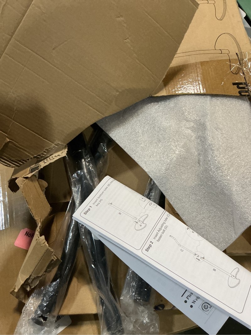 Condition photo showing As Is for Mounting Dream Height Adjustable Speaker Stands Mounts, One Pair Floor Stands, Heavy Duty Base Extendable Tube, 11 LBS Capacity Per Stand, MAX 39" Height Adjustment MD5401 (Speakers Not Included)