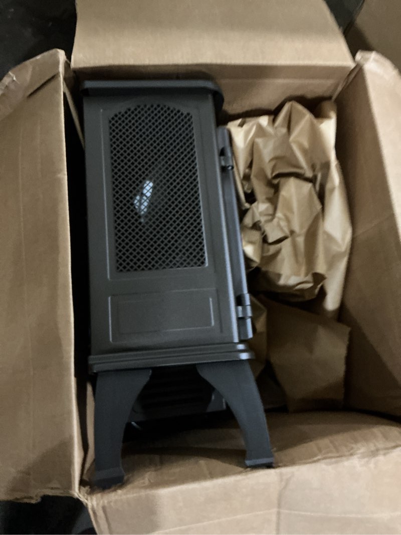Condition photo showing As Is for duraflame infrared quartz electric stove heater - dfi-591-02 - bronze