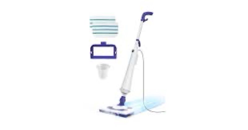 Professional Steam Mop Cleaner, 1300W Floor Steamer with Detergent Chamber, 25S Heat Up, Lightweight