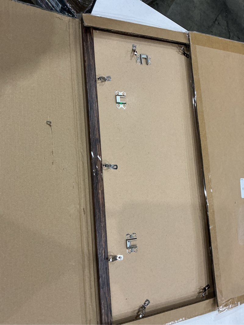 Condition photo showing Good Condition for 17x22 picture frame, classic brown 17 x 22 poster frame for horizontal or vertical wall mounting, 1 pack brown 17x22