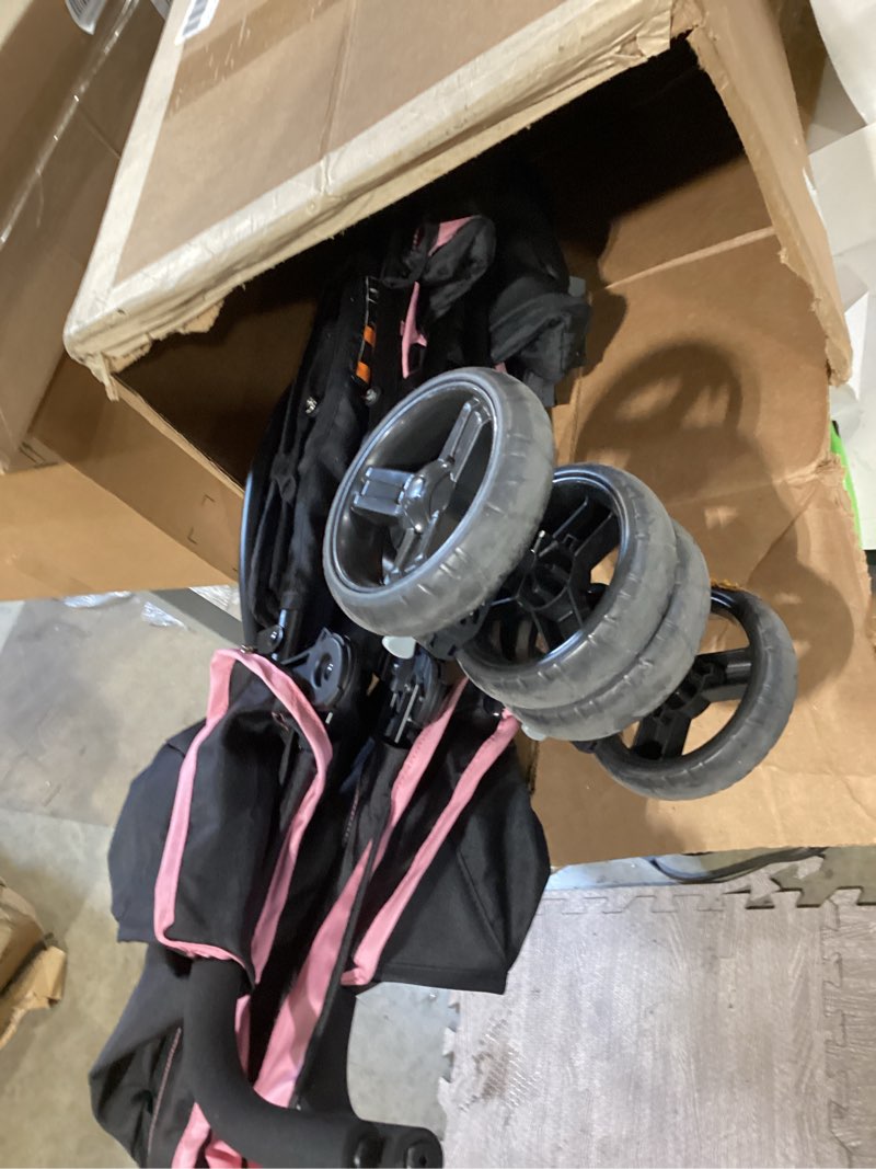 Condition photo showing Good Condition for ingenuity 3d mini convenience stroller – lightweight stroller with compact fold, multi-position recline, canopy with pop out sun visor and more – umbrella stroller for travel, pink