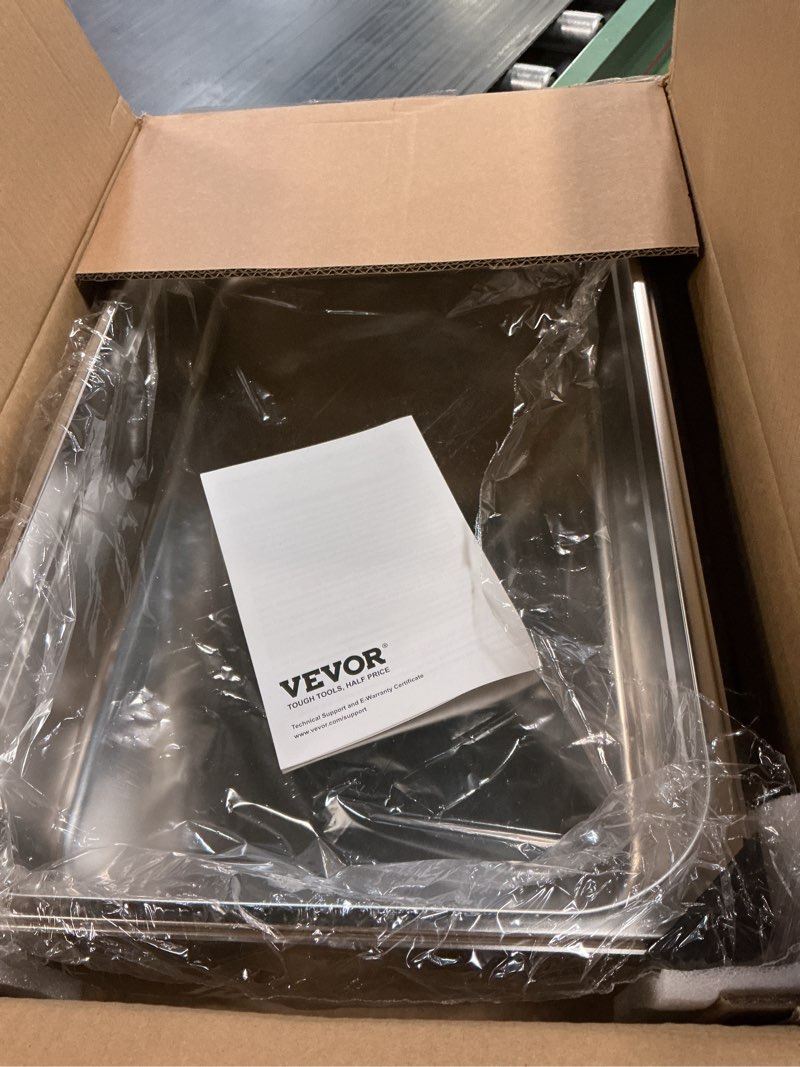 Condition photo showing Good Condition for vevor hotel pan, full size anti-jam steam pans, 0.8mm thick stainless steel 4-inch deep commercial table pan, catering storage food pans, for industrial & scientific 4 inch deep 1 pack 1/1 size