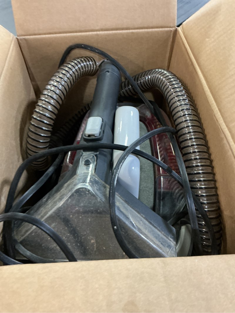 Condition photo showing As Is for Hoover CleanSlate Plus Portable Carpet + Upholstery Spot Cleaner Machine, Powerful Suction with Versatile Tools, Pet Stain Remover, Car and Auto Detailer, Pair with Hoover Carpet Cleaner Solution