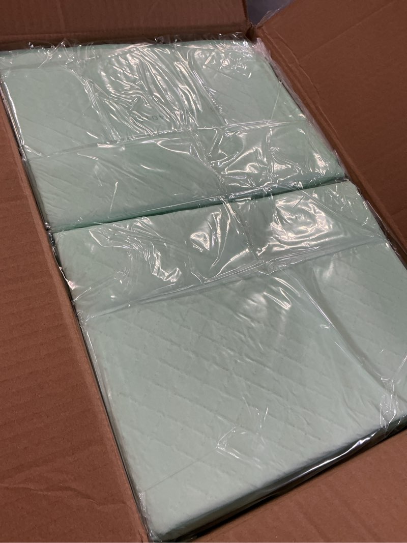 Condition photo showing Good Condition for medline super absorbent underpad, 36" x 36", 50 count, extra large disposable incontinence pads, protective bed pads, chucks, for kids, adults, elderly, furniture & surface protection pee pad 36 inches x 36 inches (50 count)