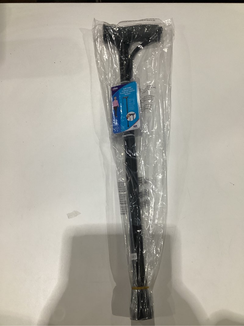 Condition photo showing New/Like New for Carex Soft Grip Walking Cane - Height Adjustable Cane with Wrist Strap - Latex Free Soft Cushion Handle, Black Cane, Walking Cane for Women and Walking Cane for Men