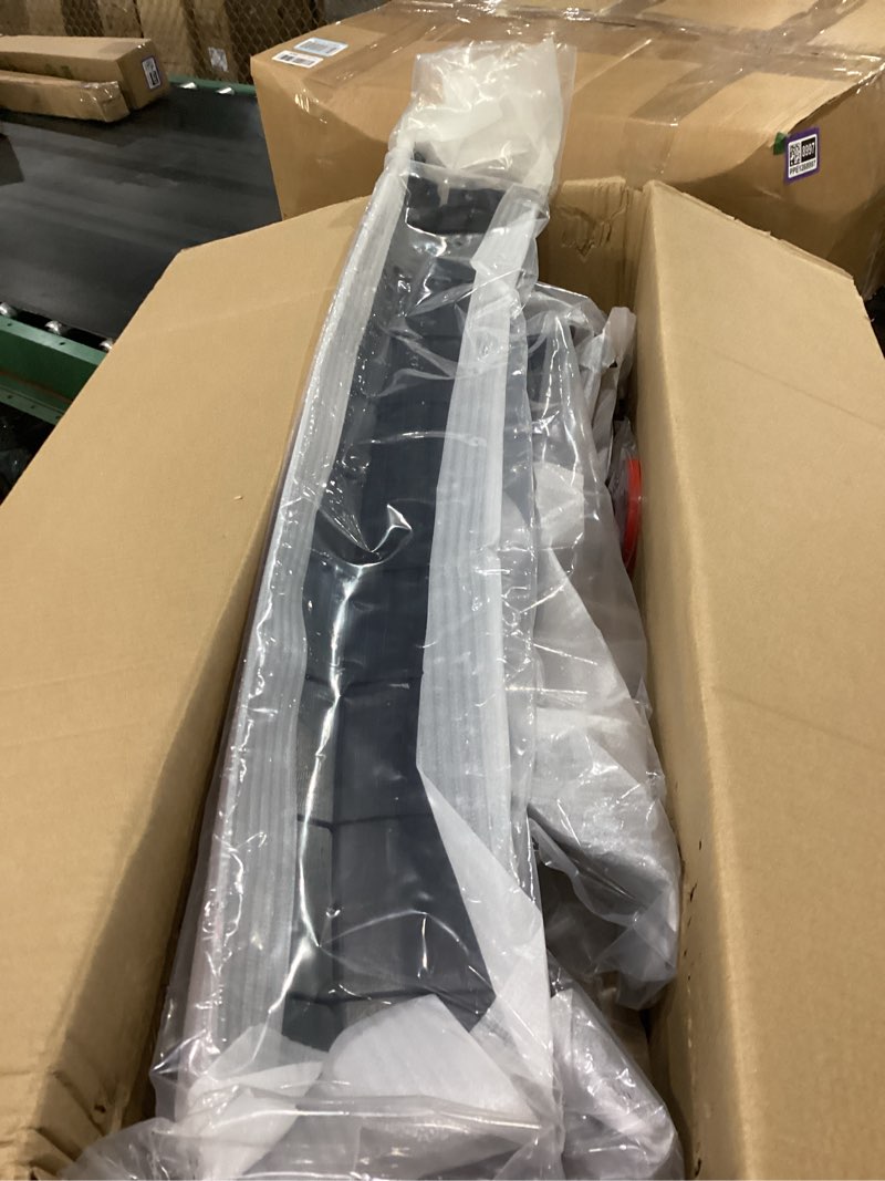 Condition photo showing New/Like New for front bumper lip w/light compatible with 2017-2021 honda civic hatchback & si, red line style air dam spoiler splitter with led daytime running lights fit for 17-21 (gloss black)