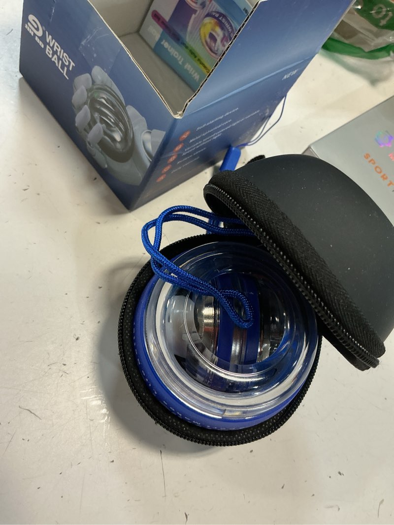 Condition photo showing Good Condition for Wrist Trainer Ball Auto-Start Gyroscopic Forearm Exerciser Gyro Ball for Strengthen Arms, Fingers, Grip and Muscles Black with LED light