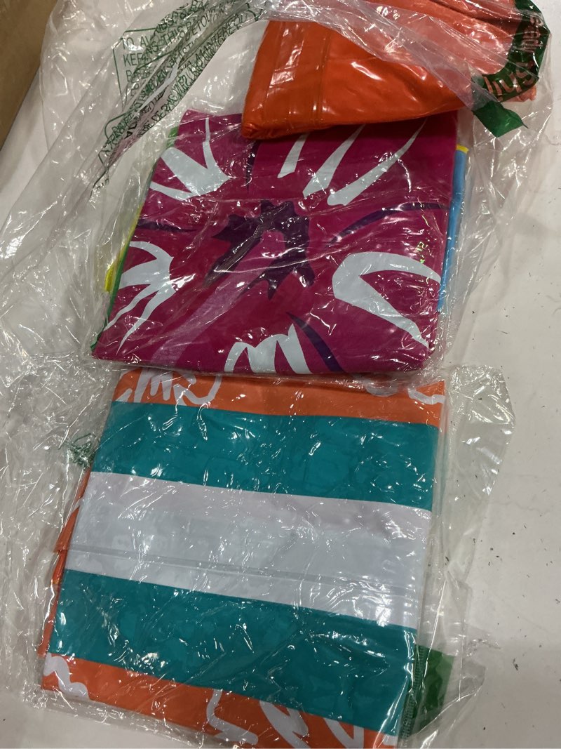 Condition photo showing New/Like New for jellyarch 4 pcs giant inflatable surf board 59 36 in summer blow up hawaiian luau party decor decoration inflatable surfboard pool float for surf hawaiian pool beach party decoration wall decor 59 inch, 36 inch floral