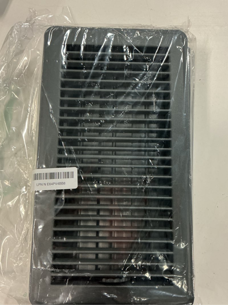 Condition photo showing Good Condition for 6x12 inch heavy duty steel walkable floor vent covers, 2 pack, grey, classic style, easy adjust air supply lever, compatible with heating, cooling & hvac systems 6x12 inch grey 2