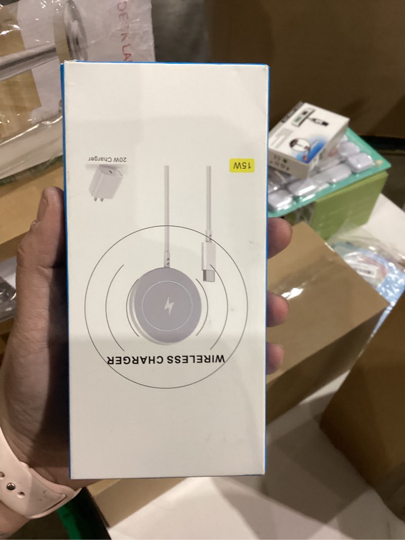 Condition photo showing New/Like New for [Apple MFi Certified]Magnetic Wireless Charger Apple Mag Safe Charger,15W 6FT Fast Wireless Charging Pad for Apple iPhone 16 Pro Max/16 Pro/16 Plus/15 Pro Max/14/13/12/AirPods3/2/Pro/Pro2,Charging Pad