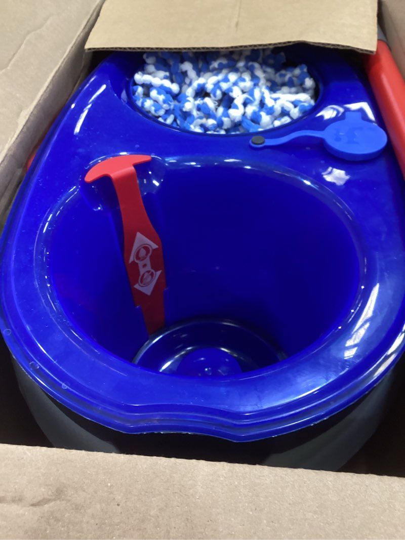 Condition photo showing Good Condition for o-cedar easywring rinseclean microfiber spin mop & bucket floor cleaning system with 1 extra refill with citrus pac (variety pack)
