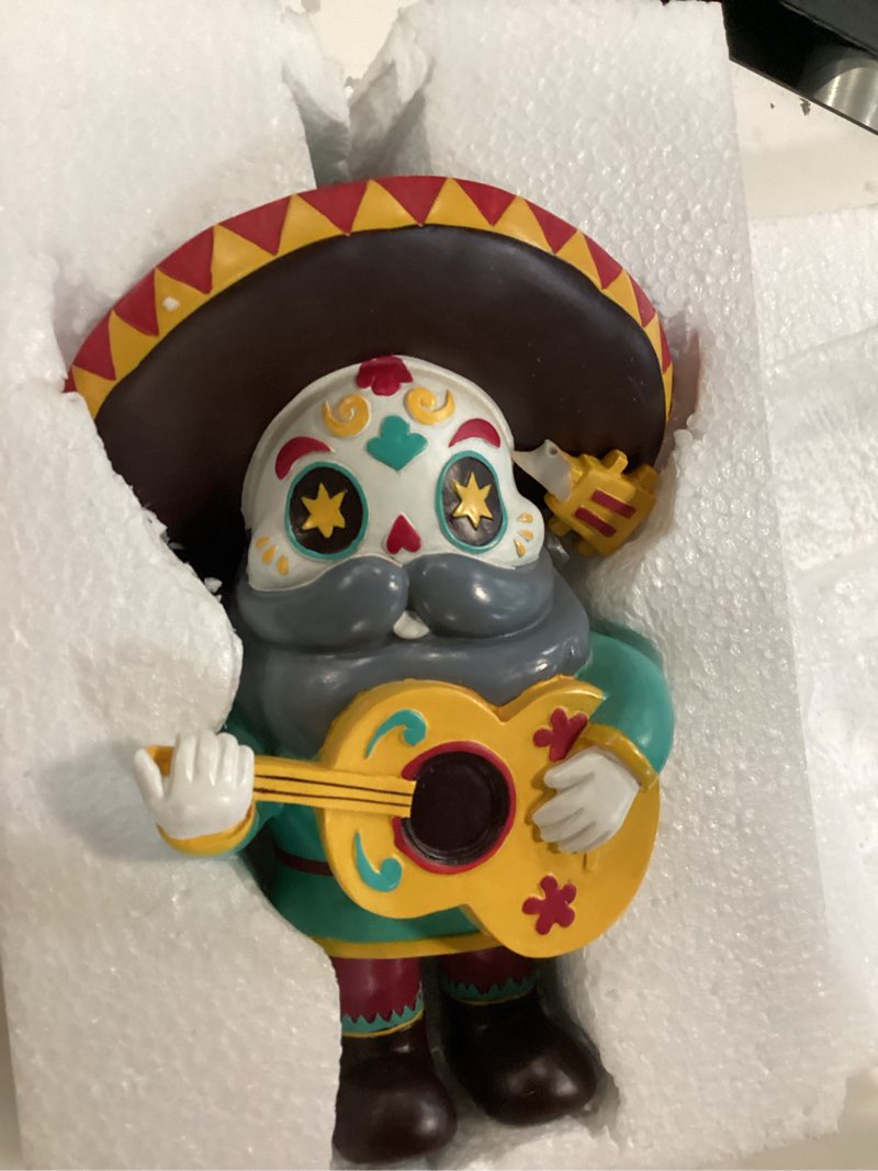 Condition photo showing Good Condition for el mariachi day of the dead garden gnome