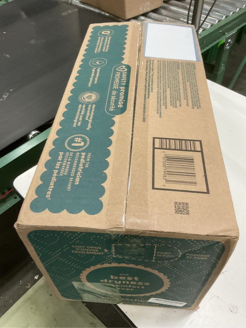 Condition photo showing New/Like New for pampers swaddlers diapers, size 6 (23-44 lbs), 108 count, absorbent, keeps baby dry and comfortable, skin safe disposable baby diaper (packaging may vary) size 6 108