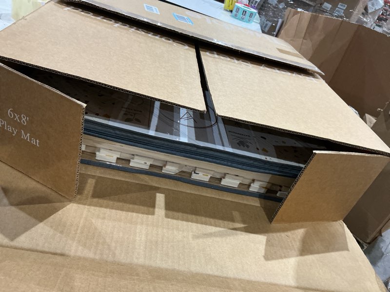 Condition photo showing Good Condition for terrazzo playmat, non-toxic, large, puzzle playmat (multi), 180 centimeters x 120 centimeters multi color