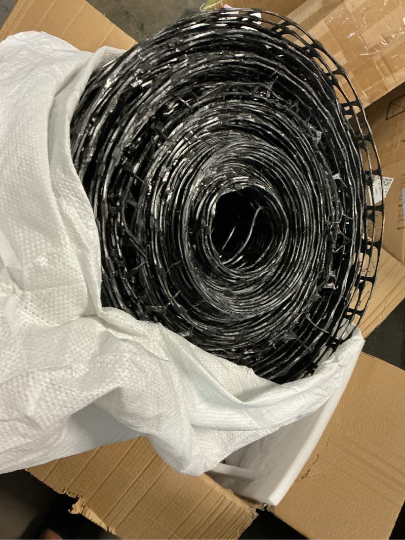 Condition photo showing Good Condition for 30kn bi-directional polypropylene geogrid, 1.42in larger grid, 3.3ft x 164ft, ground stabilizer & foundation reinforcement for driveway, roadbed, parking lot, retaining wall & garden path