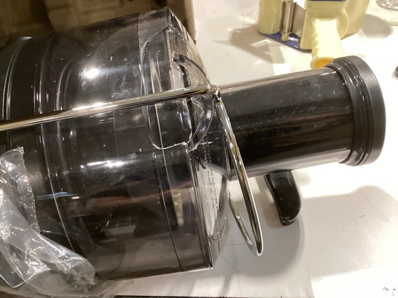 Condition photo showing As Is for NutriBullet Juicer Centrifugal Juicer Machine for Fruit, Vegetables, and Food Prep, 27 Ounces/1.5 Liters, 800 Watts, Gray NBJ50100