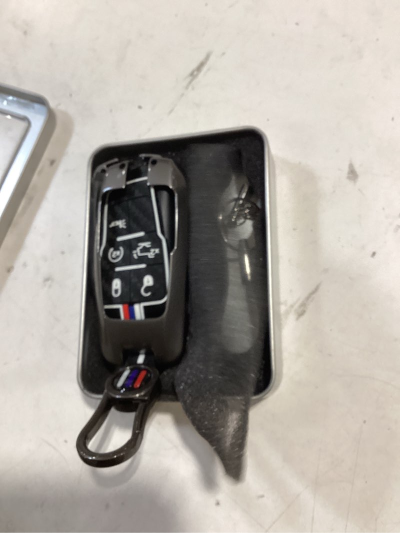 Condition photo showing As Is for ontto 5 buttons car key shell smart remote car key case fit for dodge ram 1500 2500 3500 4500 5500 2019-up,metal outer key cover durable silicone key skin,black type-a-5-btn-black