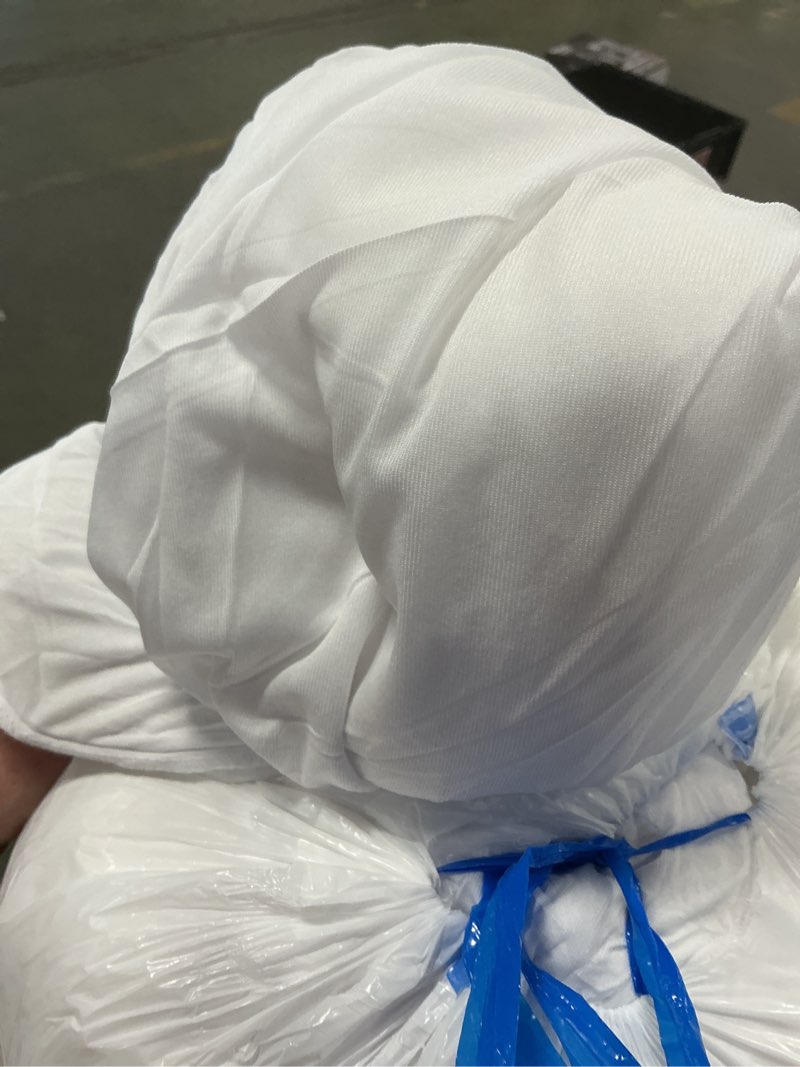 Condition photo showing Good Condition for ELEMUSE RV Short Queen Mattress Topper for Back Pain, Extra Thick Mattress Pad Cover, Plush Soft Pillowtop with Elastic Deep Pocket, Overfilled Down Alternative Filling White Short Queen