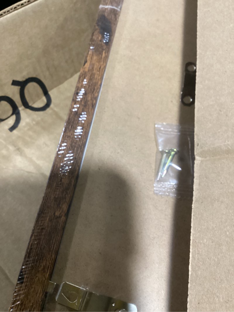 Condition photo showing Good Condition for wood 24x24 picture frame with 20x20 mat deep brown, display 20x20 with mat or 24x24 without mat, wood 24 by 24 photo frame, 24 x 24 frame for wall hanging display, deep brown 1 24x24 inch