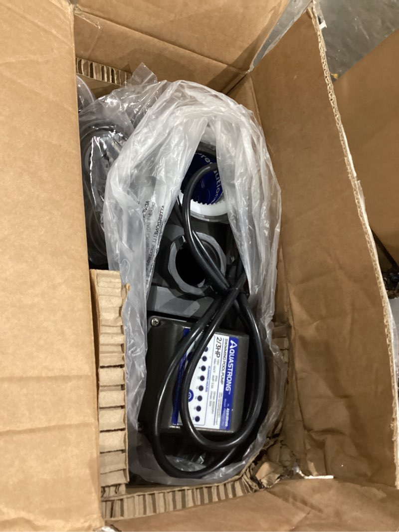 Condition photo showing Good Condition for aquastrong 3/4 hp above ground pool pump with timer, 115v, 4332gph, 1.25"&1.5''connection, high flow, powerful self primming swimming pool pumps with filter basket